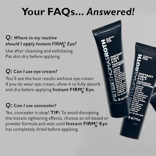 Peter Thomas Roth | Instant FIRMx® Temporary Eye Tightener | Firm and Smooth the Look of Fine Lines, 1 oz